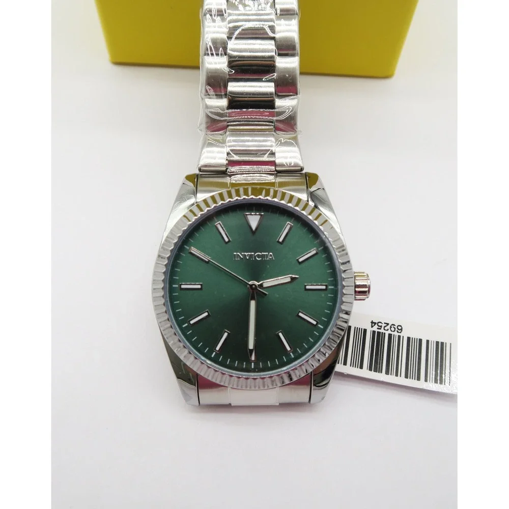 Invicta Celestial Langdon Mens Watch 40mm Green Dial Silver Steel 69254 New